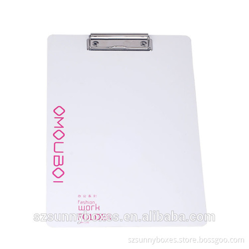 A4 Hard Plastic Metal Clip File Menu Hanging Board